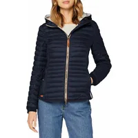 CAMEL ACTIVE Damen leichte Steppjacke mit Abnehmbarer Kapuze Dunkelblau,