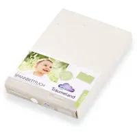 Träumeland Spannbetttuch Organic, natruweiß, 60 x 120 + 70