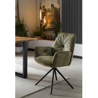 SalesFever Armlehnstuhl mit 360° Drehfunktion Gelb|Grau|Grün|Rosa|Schwarz