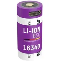 Ansmann 16340, Micro-USB Spezial-Akku 16340 Li-Ion Akku 850mAh mit