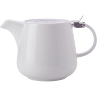 Maxwell & Williams Teekanne mit Edelstahl-Teesieb WHITE BASICS 1,2
