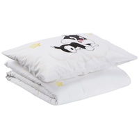 Herding Looney Tunes Bettwäsche-Set Weiß/Gelb, 100 x 135 cm