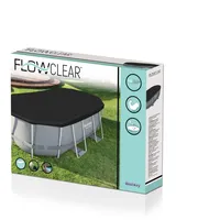 BESTWAY PVC Poolabdeckung 418 x 230 cm schwarz