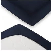 Blumtal Spannbettlaken Baumwolle-Jersey 90 x 200 cm Blau