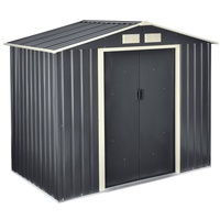 [en.casa] Gartenschuppen 213x127x185cm Stahlblech mit Satteldach