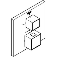 Grohe Grohtherm Cube Thermostat-Brausebatterie für Rapido SmartBox, chrom