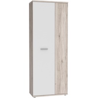 Forte Net106 Mehrzweckschrank Sandeiche Weiß, 68.90 x 34.79 x