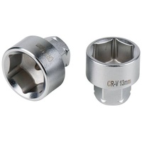 KS Tools 11 mm Durchgangs-Stecknuss, 10 mm