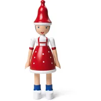 Kay Bojesen Weihnachtsmädchen Lise Figuren 17.5 cm Holzfiguren, rot