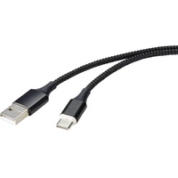 Renkforce USB-Kabel USB 2.0 USB-A Stecker, USB-C® Stecker 1.00