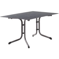 Sieger Gartentisch 140 x 90 x 73 cm Grau