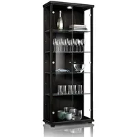K-Möbel Vitrine 2-türig 176 x 67 x 33 cm