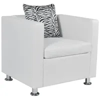 VidaXL Sessel Kunstleder 70 x 63 x 62,5 cm