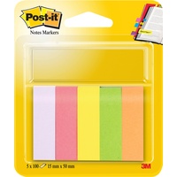 Post-it Notes Markers Haftmarker farbsortiert 5x 100 Streifen