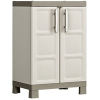 KETER Lagerschrank Excellence Niedrig Beige und Taupe 97 cm