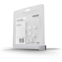 Lindy USB Typ C Port Schloss Weiß 10 Stück