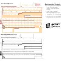 Avery Zweckform SEPA-Überweisungsschein/-Zahlschein Bankformulare, 100 Blatt