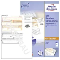 Avery Zweckform Vordruck SEPA-Überweisung A4 Weiß