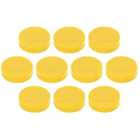 Magnetoplan Ergo-Magnete, medium, Goldgelb, Pack a 10 Stück