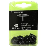Exacompta Reißnägel PS (Polystyrol) 10 mm schwarz