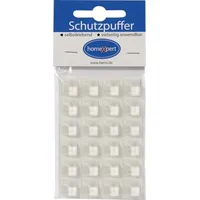 HP Autozubehör Schutzpuffer Clear 12,6mm Ku.transp.Quadrat selbstkl.