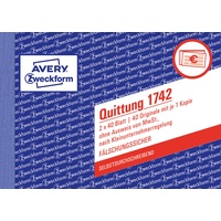 Avery Zweckform Quittung für Kleinunternehmer (ohne MwSt., Formularbuch 1742