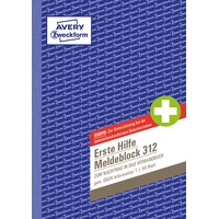 Avery Zweckform Erste Hilfe Meldeblock Formularbuch 312 1 St.