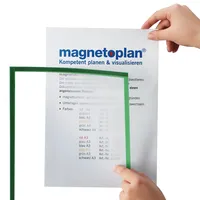 Magnetoplan magnetofix-Magnetrahmen, 5 Stück, A4 grün