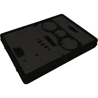 Lockweiler Klappbox L485xB345xH230mm Inh.35l m.2 Griffen u.Flaschenhalter schwarz-grau