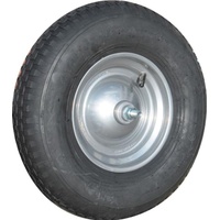 MÜBA Luftrad D.400mm Radbreite 100mm m.Schlauch,Achse