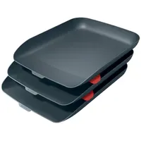 Leitz Briefkorb Cosy Set inkl. Stapelelementen, Samtgrau, Cosy-Serie, 53582089