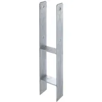 GAH Alberts H-Pfostenträger 101 x 600 mm Silber/Stahl