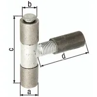 GAH Alberts Anschweißband 27x15x90x92mm STA roh GAH