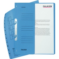 Falken Einhakhefter Karton blau DIN A4, halber Deckel, 1