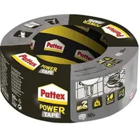 Pattex Gewebeband Power-Tape silber-grau L.50m B.50mm Rl.PATTEX
