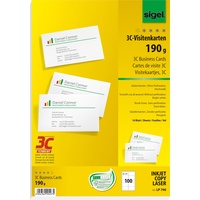 Sigel Visitenkarten LP790 matt weiß 190 g/qm