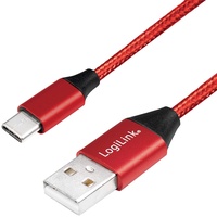 Logilink USB Kabel (0.30 m, rot