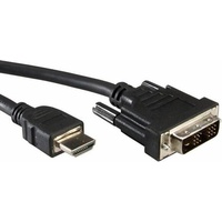 Value DVI (18+1) ST - HDMI ST, schwarz, 1