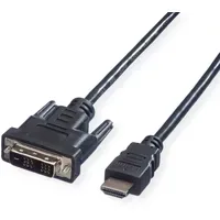 Value DVI / HDMI Anschlusskabel DVI-D 18+1pol. Stecker, HDMI-A