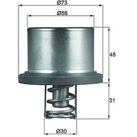 Mahle Thermostat Kühlmittel mit Dichtung THD 2 89 für