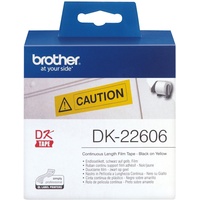Brother DK-22606 Endlosetiketten (Film) – gelb, 62 mm x