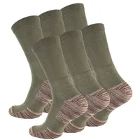 STARK SOUL® Multifunktionssocken 6 Paar mit Spezialpolsterung in olivegrün
