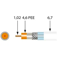 Preisner SK2000PLUS Koaxialkabel 100m