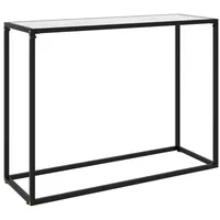 VidaXL Konsolentisch Weiß 100x35x75 cm Hartglas