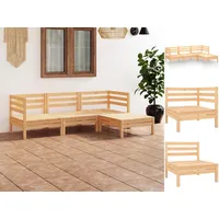 VidaXL Garten-Lounge-Set 4-tlg. Kiefer braun