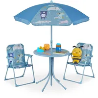 Relaxdays Camping-Kindersitzgruppe, blau