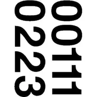 Herma 4189 Zahlen 33mm 0-9 wetterfest Folie schwarz 2