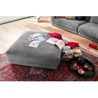 KAWOLA Big Hocker MADELINE Polsterhocker Cord grau