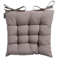 MADISON N.Y Madison Sitzkissen Panama 46x46 cm Taupe