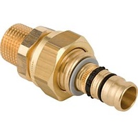 Geberit Mepla Übergangsverschraubung d= 20mmxR 1/2, mit AG, Rotguss